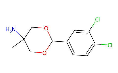 m-Dioxan-5-amine, 2-(3,4-dichlorophenyl)-5-methyl- 17164-65-7